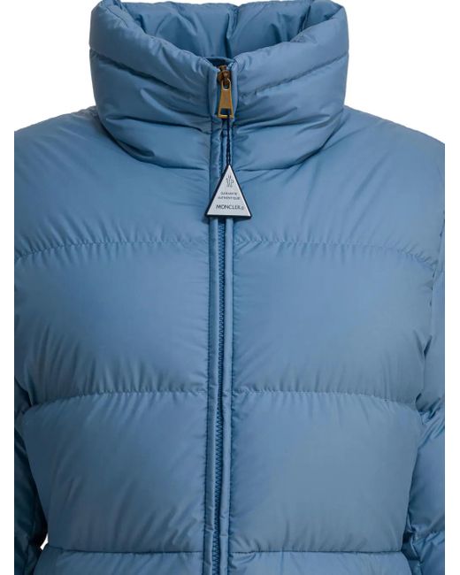 High-neck puffer jacket Moncler de color Blue