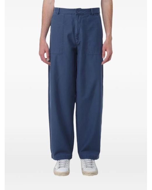 Blauer Blue Wide-Leg Cotton Trousers for men