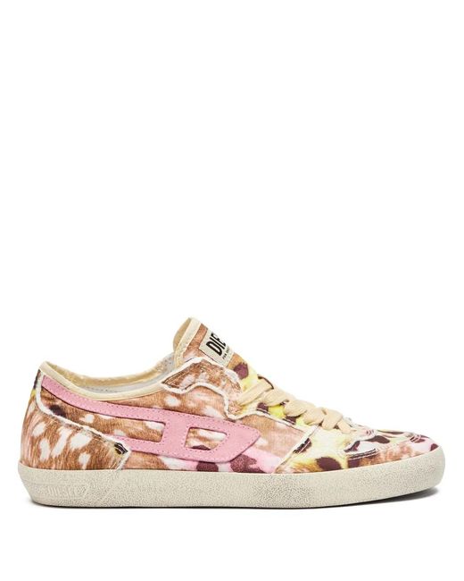 DIESEL Pink S-Leroji D-1 Low Trainers