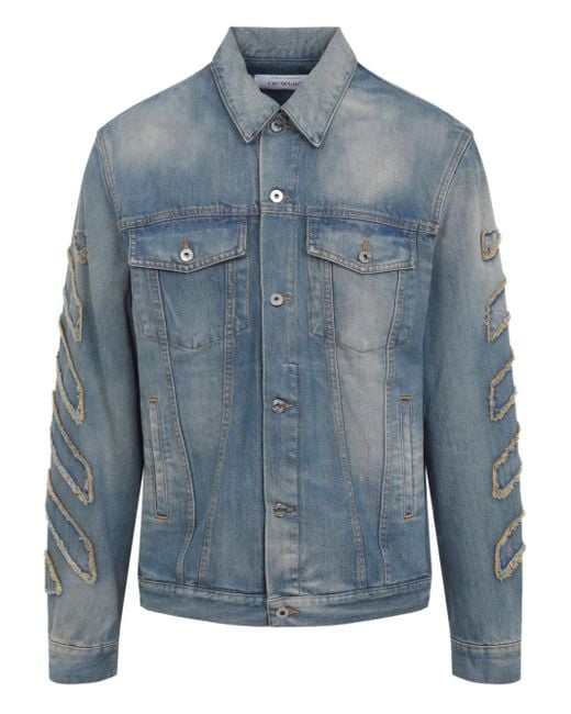 Off-White c/o Virgil Abloh Blue Jackets for men