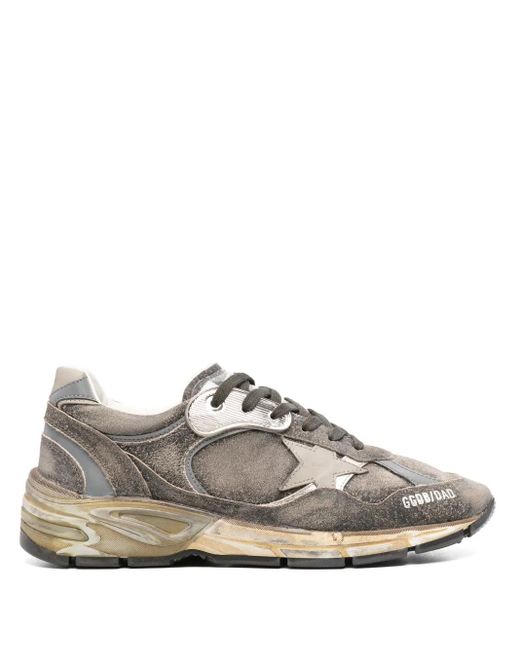 Golden Goose Deluxe Brand White Running Dad Suede And Nylon Sneakers For for men