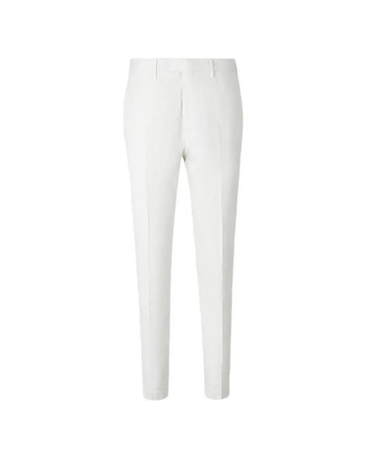 Incotex White Tailored Trousers for men