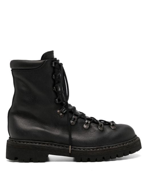 Guidi Black Lace Up Boots for men