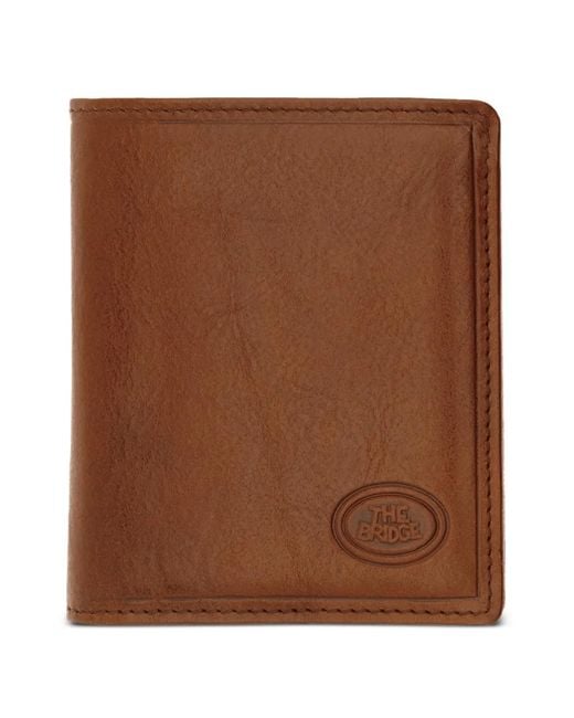 The Bridge Brown Logo-Embossed Leather Wallet for men