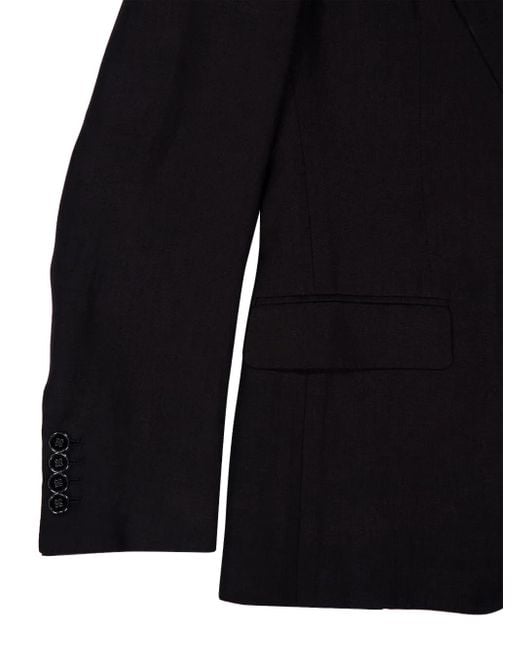 メンズ Dolce & Gabbana リネンシングルジャケット Black