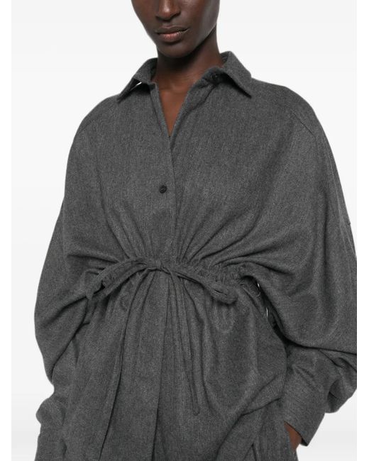 Thelatest Gray E-Dalida Drawstring-Waist Shirt