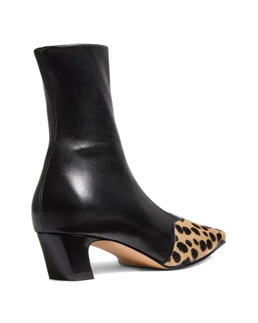 Khaite Black Nevada Stiefel Mit Hyänen-Print 40Mm