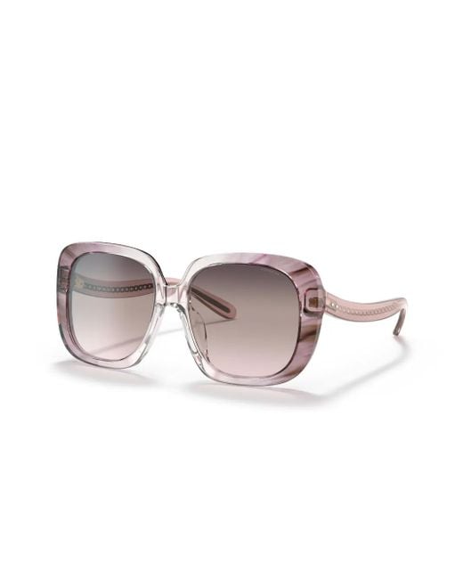 COACH Pink Ombré Square-Frame Sunglasses