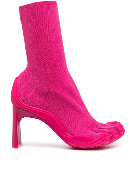 Balenciaga Pink Split-toe Pull-on Booties