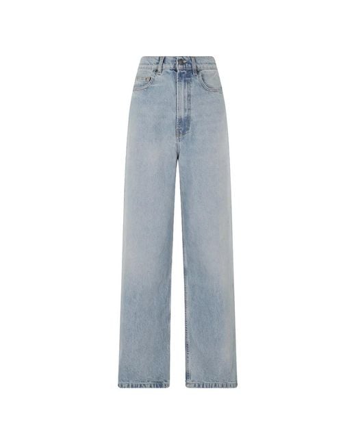 Fiorucci Blue Wide-Leg Jeans