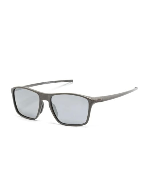 Tag Heuer Gray Rectangle-Frame Sunglasses