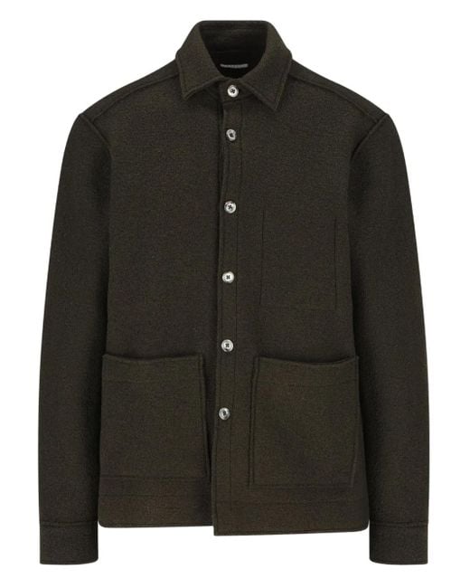 メンズ Xacus ボタン パッチポケット シャツ Black