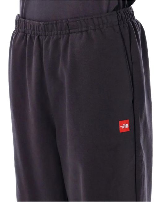The North Face Black Logo-Patch Track Trousers for men