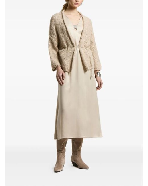 Peserico Vネック ドレス Natural