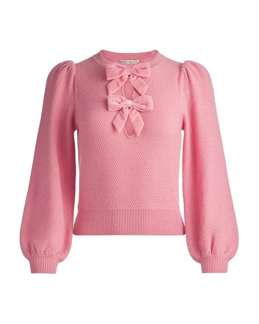 Pull Doris À Manches Bouffantes Alice + Olivia en coloris Pink