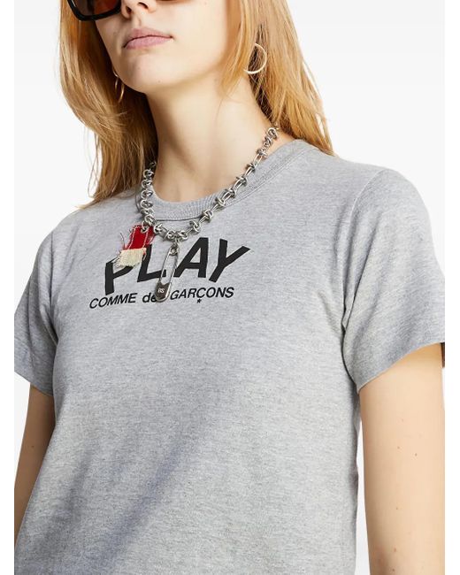 COMME DES GARÇONS PLAY Gray Play T-Shirt