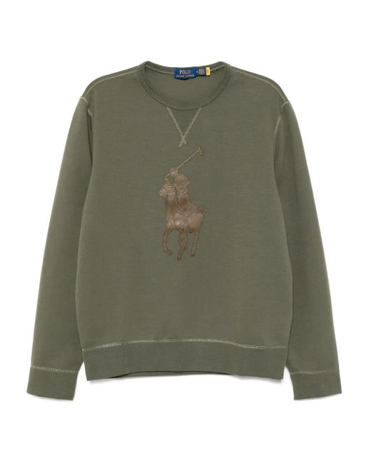 メンズ Polo Ralph Lauren Prl Vintage L ロゴ スウェットシャツ Green