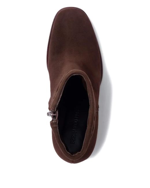 Bernardo Brown 1946 76Mm Gene Stitched-Detail Block-Heel Boots