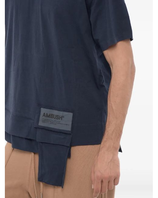 Ambush Blue Waist-pocket T-shirt for men