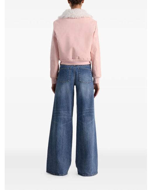 Alice + Olivia Pink Collar Jacket