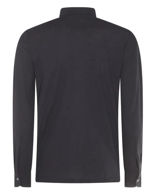 Zanone Blue Button-Up Shirt for men