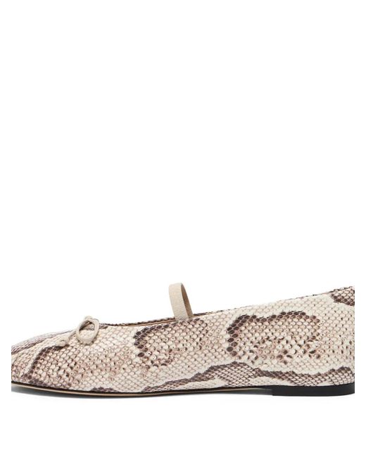Stuart Weitzman White Prima Bow Ballet Mary Jane