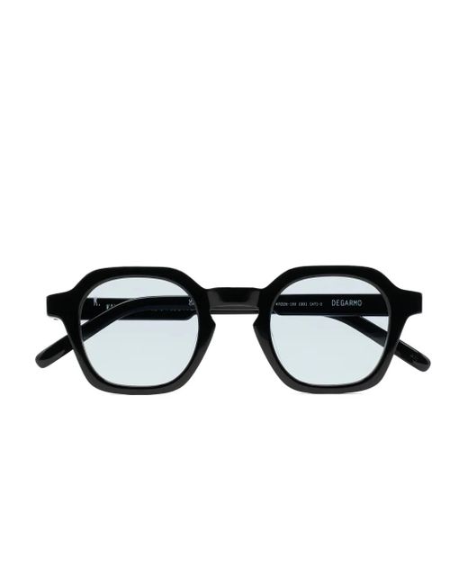 Occhiali Da Sole Squadrati di Kaleos Eyehunters in Black