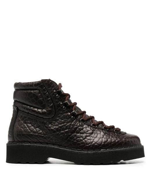 Tod's Black Lace-Up Ankle Boots for men