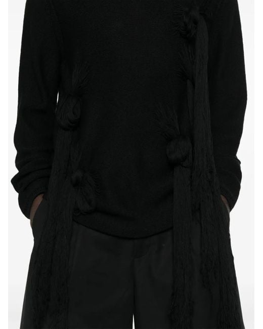 Comme des Garçons Black Crew-Neck Sweater for men