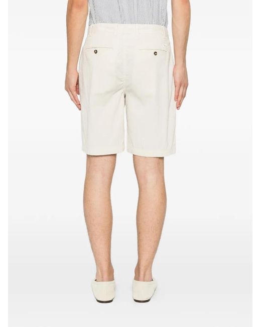 Gant White Belt-Loop Shorts for men
