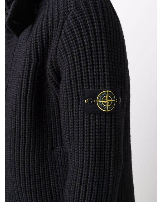 mens stone island cardigan