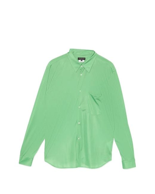 Comme des Garçons Green Long-Sleeve Shirt for men