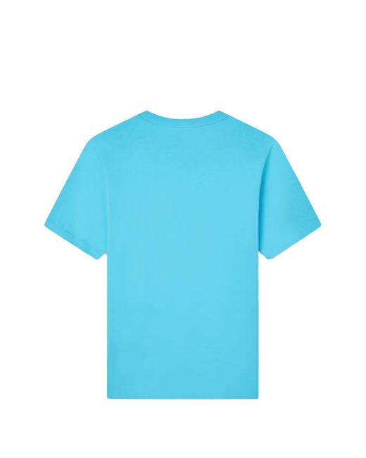 KENZO Blue Graphic Print T-Shirt for men