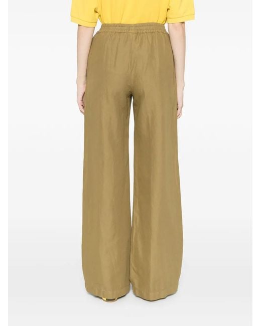 Aspesi Green Elasticated-Waist Trousers