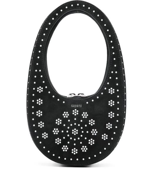 Borsa Tote Mini Con Borchie di Coperni in Black