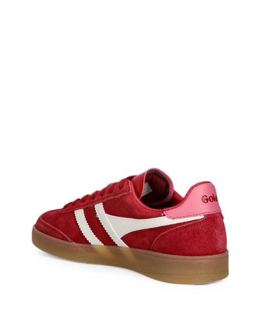 Gola Red Viper Logo-Patch Suede Sneakers