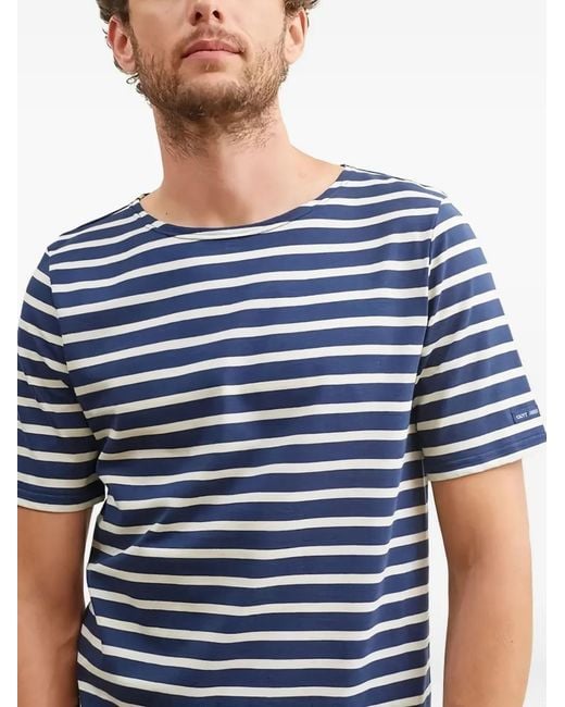 Saint James Blue Stripe T-Shirt for men