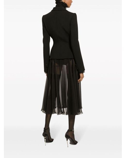 Blusa con cuello alto Dolce & Gabbana de color Black