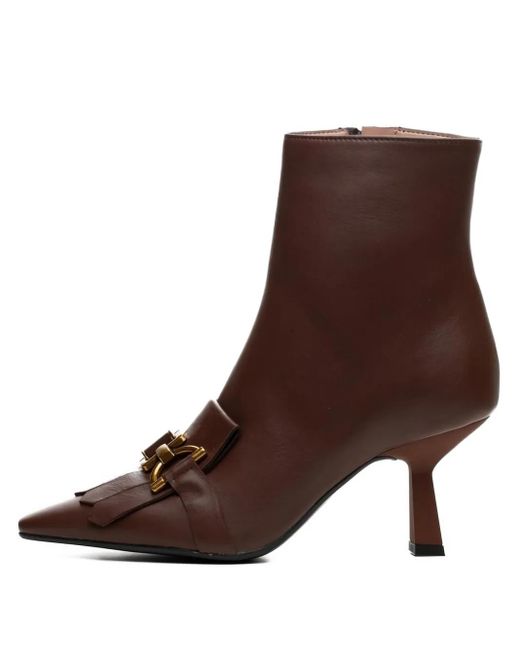 Poche Paris 55mm Meline Ankle Boots Brown