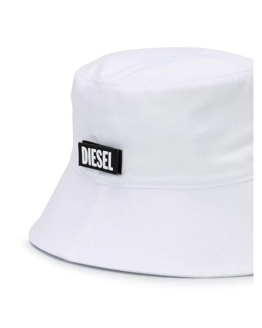 DIESEL Cotton Logo Patch Bucket Hat in 