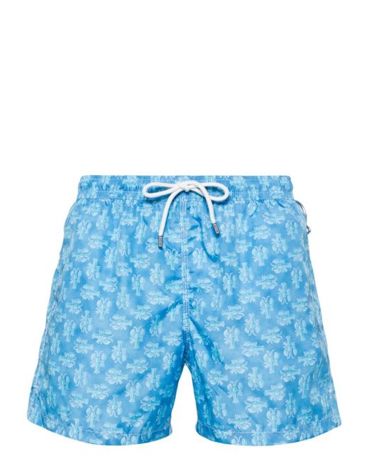 Fedeli Blue Madeira Swim Shorts for men
