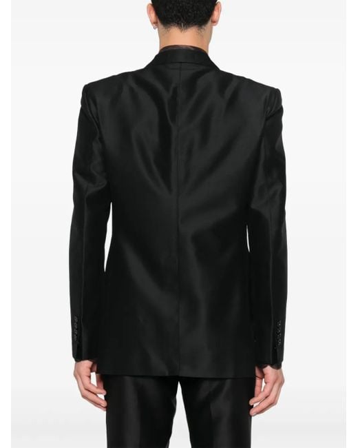 Tom Ford Black Single-Breasted Blazer for men