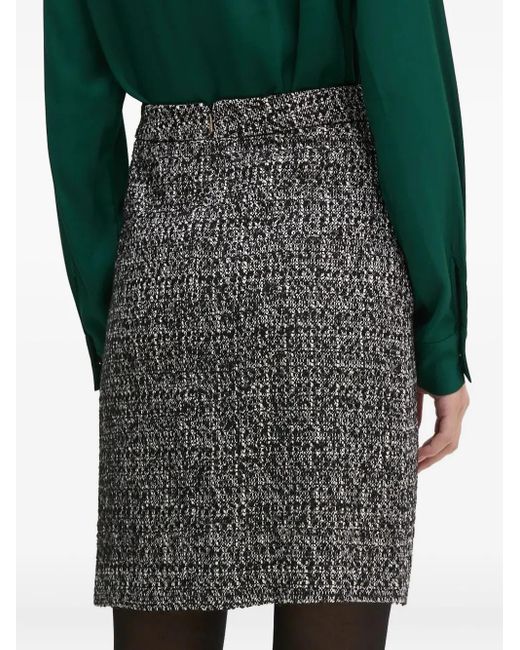 Joop! Black Tweed Boucle Short Skirt