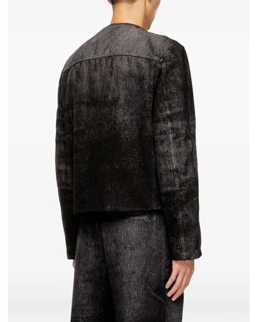 DIESEL Black Denim Jackets for men