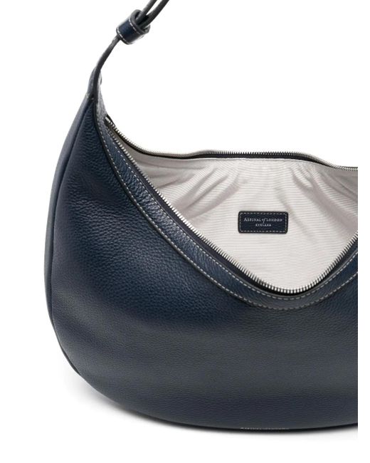 Aspinal Blue Hudson Shoulder Bag