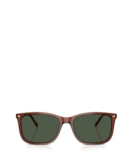 Vogue Green Rectangle-Frame Sunglasses for men