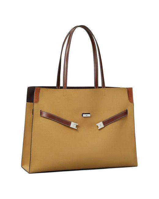 Tory Burch Natural Lee Radziwill Canvas Tote