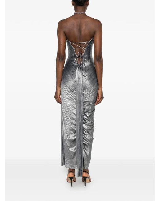 Maria Lucia Hohan Gray Amisha Maxi Dress