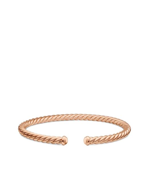 David Yurman White 18Kt Rose Modern Cablespira Bracelet (4Mm)