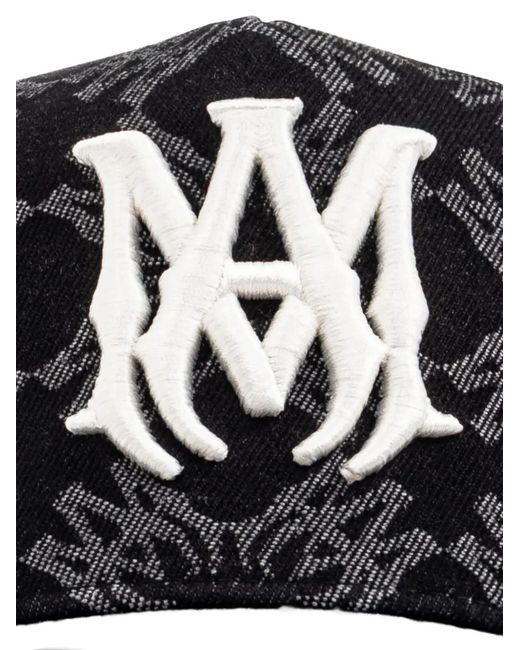 Amiri Black Baseball Cap With Logo for men